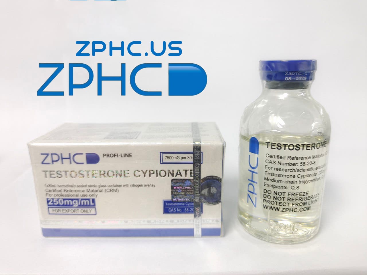 Testosterone Cypionate 250 mg/ml 30 ml ZPHC