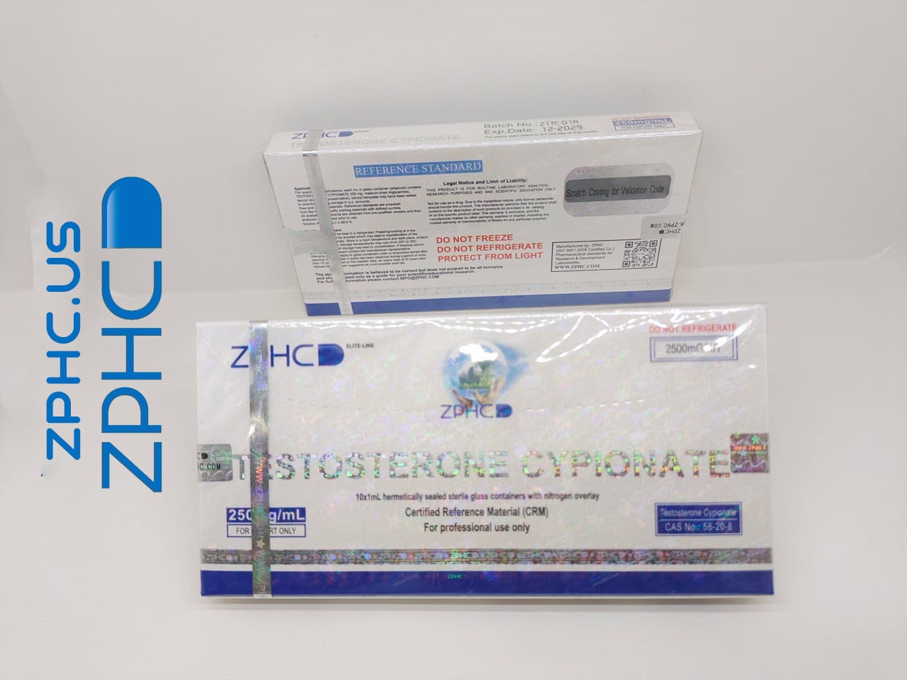 Testosterone Cypionate 250 mg/ml 1ml 10 amp ZPHC