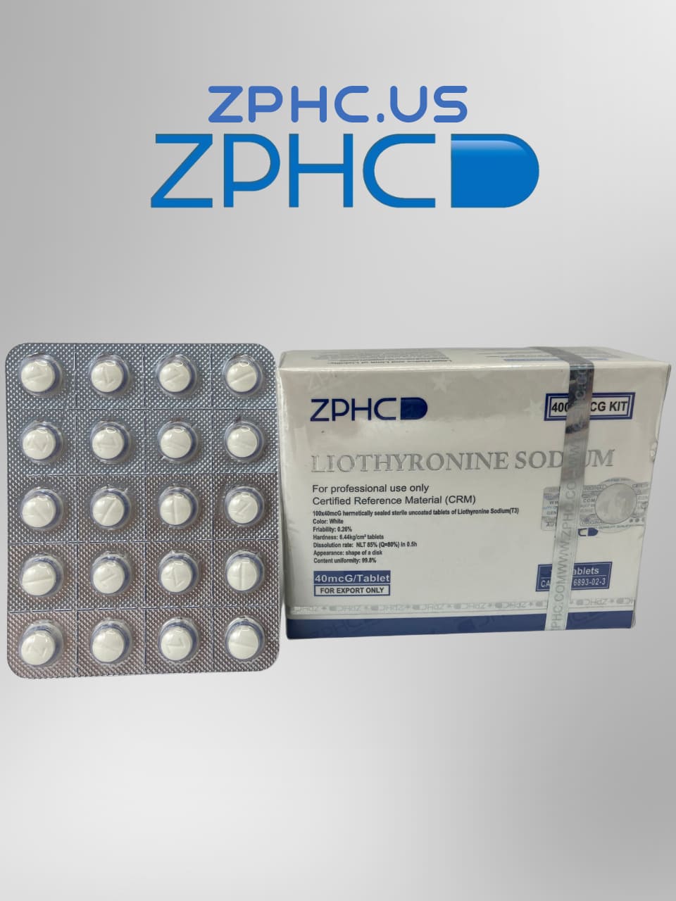 Liothyronine Sodium (T3) 50 mcg ZPHC